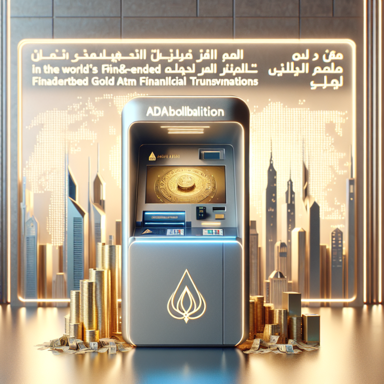 Lancement du premier distributeur d&rsquo;or fintech aux Émirats