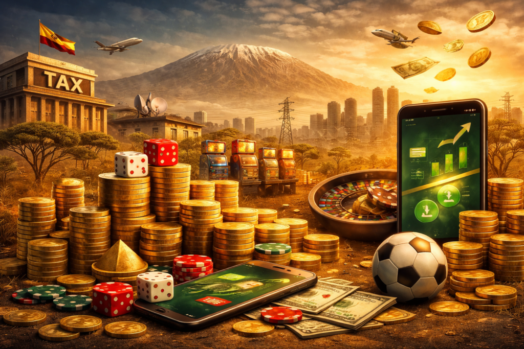 fiscalité betting Afrique illustration fintech gaming paiements mobiles
