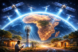 Satellites Starlink connectant des smartphones en Afrique grâce à la technologie Direct-to-Cell