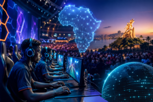 Efest Africa 2026 à Dakar avec joueurs esport africains et scène gaming futuriste en Afrique
