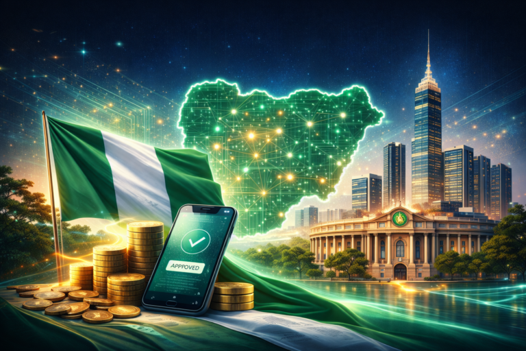 Flutterwave Nigeria licence illustrée par des flux financiers numériques et une infrastructure de paiement en Afrique