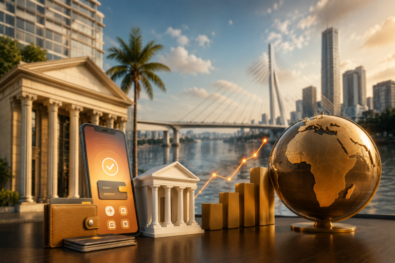 Illustration de la réforme bancaire en Côte d’Ivoire avec fintechs, paiements numériques et finance digitale en Afrique de l’Ouest